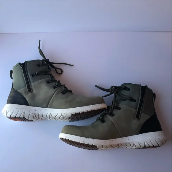 Bogs Loden Olive Green Black Juniper Hiker Women's Casual Boots - Picture 4 of 16